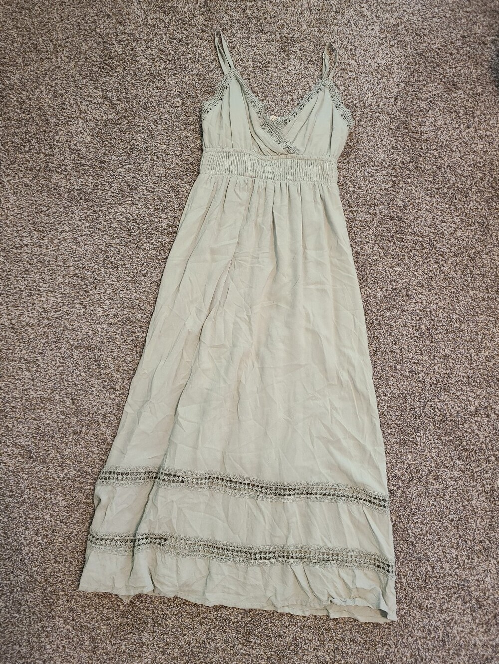 Sim & Sam Sage Green Midi Dress Size XS